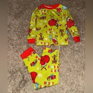 Festive Kids Pajama Set - Red and Green